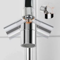 LITZEE Sink Aerator Non-Slip Stainless Steel 2 Bubbling Modes Anti-Splash 360-degree Filter Swivel Faucet Sprayer With Nozzle Adapter Universal Internal M24mm And External M22 Faucet 10 LITZEE Sink Aerator Non-Slip Stainless Steel 2 Bubbling Modes Anti-Splash 360-degree Filter Swivel Faucet Sprayer With Nozzle Adapter Universal Internal M24mm And External M22 Faucet -Comfort Bathroom Store 43247481 4