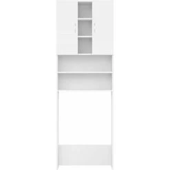 Washing Machine Cabinet White 64x25.5x190 Cm VidaXL -Comfort Bathroom Store 43272807 4