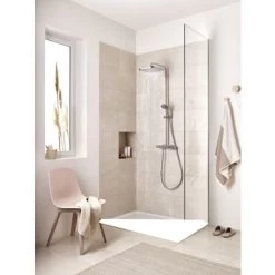 Grohe Vitalio Start System 250 Cube Shower Column With Mixer + 2 Jets Hand Shower (26696000) -Comfort Bathroom Store 43308468 3
