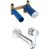 Grohe Essence - Single Lever Basin Mixer 2 Holes Size L Chrome (19967001-set) 2 Grohe Essence - Single Lever Basin Mixer 2 Holes Size L Chrome (19967001-set) -Comfort Bathroom Store 43781927 1