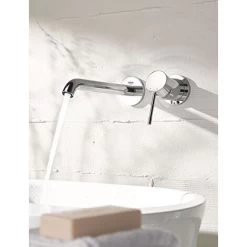 Grohe Essence - Single Lever Basin Mixer 2 Holes Size L Chrome (19967001-set) -Comfort Bathroom Store 43781927 3