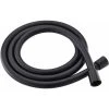 1.5M / 2M PVC Smooth Shower Hose,Black,high Pressure Explosion-Proof Hose,Anti-Kink And Leak Suitable,for All Shower Heads. (1.5M)