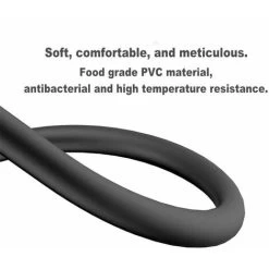 1.5M / 2M PVC Smooth Shower Hose,Black,high Pressure Explosion-Proof Hose,Anti-Kink And Leak Suitable,for All Shower Heads. (1.5M) -Comfort Bathroom Store 44180516 4