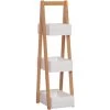 HOMCOM 3 Tier A Frame Bathroom Shower Caddy Storage Unit Shelving Organizer