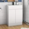 Acezanble 500mm Bathroom Vanity Units With Basin Cabinet Storage Sink Unit Floor Cabinet With 2 Doors White -Comfort Bathroom Store 44821020 1