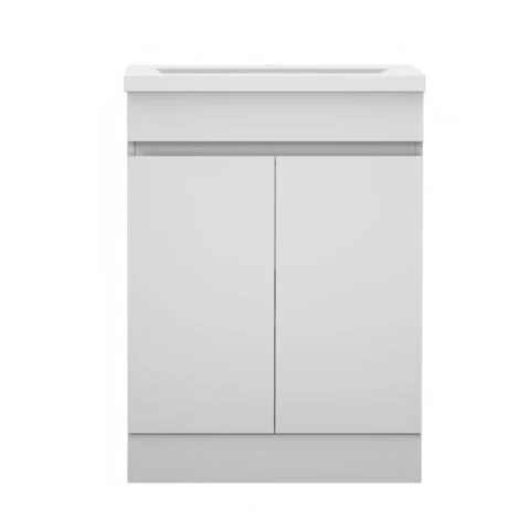 Acezanble 500mm Bathroom Vanity Units With Basin Cabinet Storage Sink Unit Floor Cabinet With 2 Doors White 4 Acezanble 500mm Bathroom Vanity Units With Basin Cabinet Storage Sink Unit Floor Cabinet With 2 Doors White - Image 2
