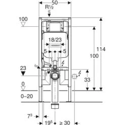 Geberit Duofix Pack Extra-flat Stand 114 Cm UP720, Space Saving + Sigma01 Flush Plate, Matt Chrome (111.796.00.1-E) 11 Geberit Duofix Pack Extra-flat Stand 114 Cm UP720, Space Saving + Sigma01 Flush Plate, Matt Chrome (111.796.00.1-E) -Comfort Bathroom Store 45592246 5