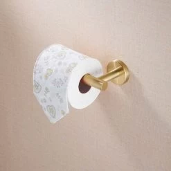 Toilet Roll Holder Bathroom Tissue Paper Dispenser SUS304 Stainless Steel Wall Mounted Brushed Gold -Comfort Bathroom Store 45859978 3