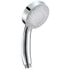 Modern Shower Head Multicolour Led Lights Synthetic Glossy Silver Rainbow