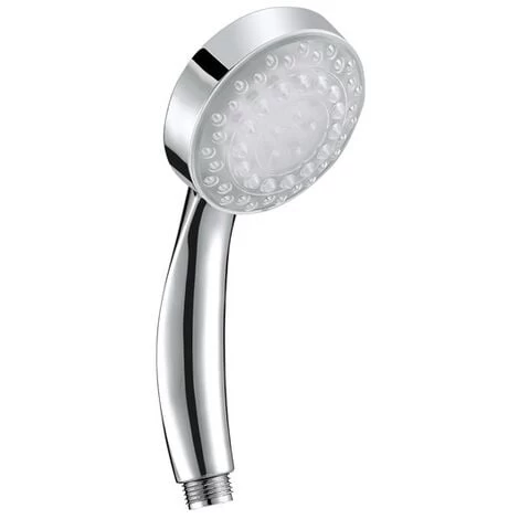 Modern Shower Head Multicolour Led Lights Synthetic Glossy Silver Rainbow 3 Modern Shower Head Multicolour Led Lights Synthetic Glossy Silver Rainbow