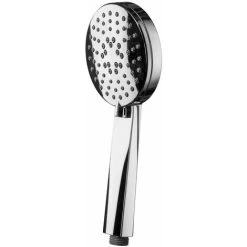 Croydex Edassa Bathroom Shower Handset Round Chrome 3 Function Rub Clean Nozzles