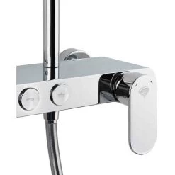 Swiss Aqua Technologies Shower Column With Mechanical Mixer, White/Chrome (SATSSPKP) -Comfort Bathroom Store 47010535 3