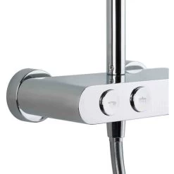 Swiss Aqua Technologies Shower Column With Mechanical Mixer, White/Chrome (SATSSPKP) -Comfort Bathroom Store 47010535 4