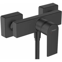Hansgrohe Vernis Shape Thermostatic Exposed Mixer Shower Valve Matt Black Modern