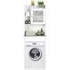 Over-The-Toilet Storage Cabinet 4-Tier Washing Machine Rack W/Adjustable Shelves -Comfort Bathroom Store 48280100 1