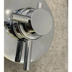 Modern Round Dual Shower Valve Thermostatic Concentric Concealed Exposed Chrome 9 Modern Round Dual Shower Valve Thermostatic Concentric Concealed Exposed Chrome -Comfort Bathroom Store 49187913 4