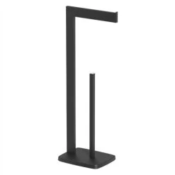 Black Architeckt Square Toilet Roll Holder Free Standing Bathroom Accessories -Comfort Bathroom Store 49752418 3