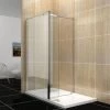 ELEGANT Walk In Shower Door 300mm Flipper Shower Screen Waterproof Pivot Door -Comfort Bathroom Store 50316823 1