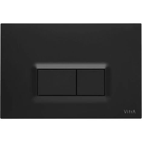 Vitra Loop R Mechanical Dual Flush Plate - Matt Black 3 Vitra Loop R Mechanical Dual Flush Plate - Matt Black