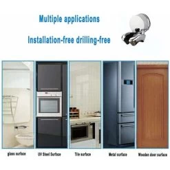 Replaceable Hand Shower Holder With High Adsorption Suction Cup Drill Free Suction Cup Wall Mount Hand Shower Shower Bathroom Shower Head Holder -Comfort Bathroom Store 50877307 5