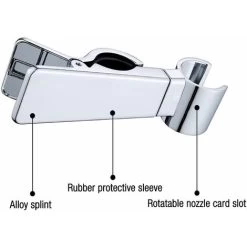 Hand Shower Holder, 18-25MM Shower Head Holder, Replaceable Wall Mounted Shower Head Attachment, Universal Hand Shower Holder, Height Adjustable Shower Slider Without Drilling -Comfort Bathroom Store 50877319 4