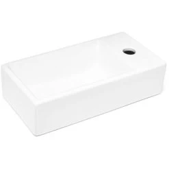 Swiss Aqua Technologies Brevis Cloakroom Basin With Tap Hole Right, 40,5x20,5x10,5cm (SATBRE4020SR)