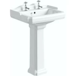Orchard Winchester 2 Tap Hole Full Pedestal Basin 600mm