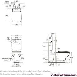 Ideal Standard Studio Echo Wall Hung Toilet With Soft Close Seat -Comfort Bathroom Store 51332382 3