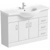 Orchard Eden White Floorstanding Vanity Unit And Ceramic Basin 1200mm -Comfort Bathroom Store 51332921 1