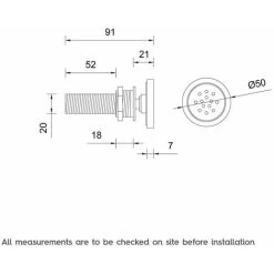 Mode Round Shower Body Jet -Comfort Bathroom Store 51333473 3