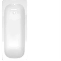 Harris 1700mm Standard Round Single Ended Bath & Legs White -Comfort Bathroom Store 51419730 3