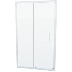 Shower 1100mm Sliding Door With 700 Mm Frameless Glass Side Panel Screen -Comfort Bathroom Store 51420338 4