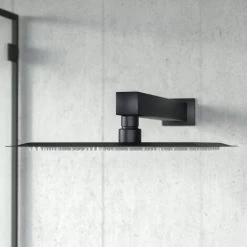 Temel Matt Black Square Shower Head Concealed Thermostatic Mixer Valve Hand Held -Comfort Bathroom Store 51420342 3