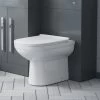 Debra Back To Wall Ceramic WC Toilet Pan With Soft Close Seat -Comfort Bathroom Store 51420512 1