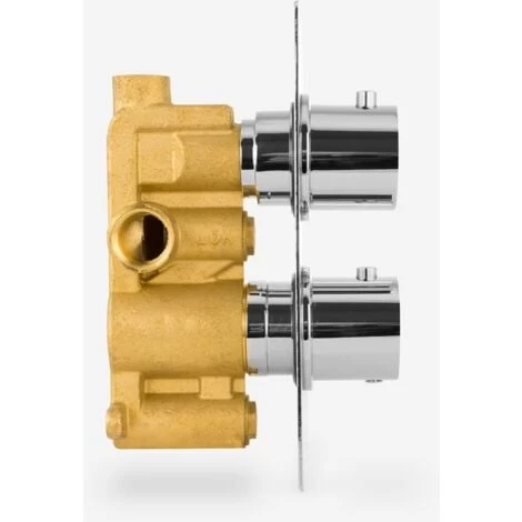 Lily 2 Dial 1 Outlet Round Concealed Thermostatic Shower Chrome 5 Lily 2 Dial 1 Outlet Round Concealed Thermostatic Shower Chrome - Image 3