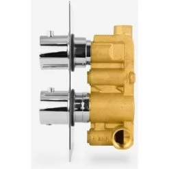 Lily 2 Dial 1 Outlet Round Concealed Thermostatic Shower Chrome 10 Lily 2 Dial 1 Outlet Round Concealed Thermostatic Shower Chrome -Comfort Bathroom Store 51420541 4