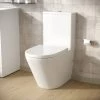 Modern Close Coupled Rimless Round Toilet Ceramic Soft Closing Seat White Okham 1 Modern Close Coupled Rimless Round Toilet Ceramic Soft Closing Seat White Okham -Comfort Bathroom Store 51428619 1