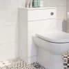 Alpine Modern Toilet Unit BTW Back To Wall Bathroom Cloakroom Furniture Matte White -Comfort Bathroom Store 51541110 1