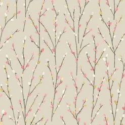Holden Wallpaper 98975 Catkins Beige Coral Mustard Full Roll