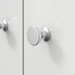 Alpine Bathroom Basin Sink Vanity Unit 1TH Floor Standing 550mm Furniture Matte White -Comfort Bathroom Store 51585163 5