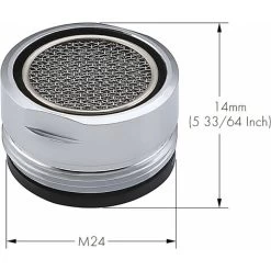 LangRay 3 Piece Aerator Faucet, Aerator Filter Faucet With Gasket Bathroom M24, PA1B-P3 8 LangRay 3 Piece Aerator Faucet, Aerator Filter Faucet With Gasket Bathroom M24, PA1B-P3 -Comfort Bathroom Store 51795149 2