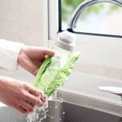 LangRay 360 Degree Mobile Kitchen Faucet Head- Bubbler Aerator -Water Saving -Bath Nozzle Filter Tip- 3 Modes Adjustable Shower Head Filter Sprayer For Kitchen Bathroom (White) -Comfort Bathroom Store 51796822 4