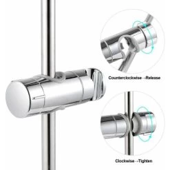 LangRay Replaceable Hand Shower Bracket 19-25MM Adjustable Diameter Chrome ABS Shower Head Holder 【2019 New Design Upgrade】 10 LangRay Replaceable Hand Shower Bracket 19-25MM Adjustable Diameter Chrome ABS Shower Head Holder 【2019 New Design Upgrade】 -Comfort Bathroom Store 51799908 4