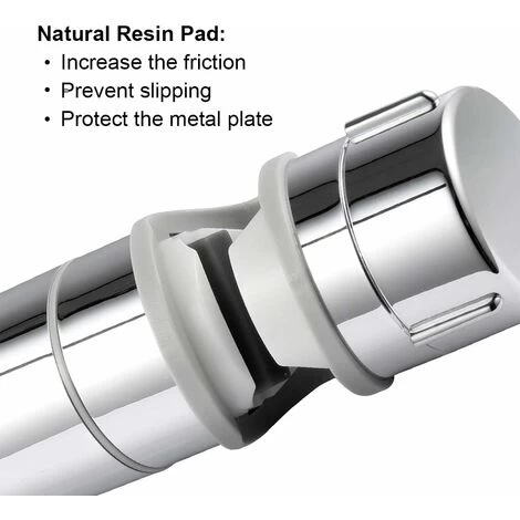 LangRay Replaceable Hand Shower Bracket 19-25MM Adjustable Diameter Chrome ABS Shower Head Holder 【2019 New Design Upgrade】 7 LangRay Replaceable Hand Shower Bracket 19-25MM Adjustable Diameter Chrome ABS Shower Head Holder 【2019 New Design Upgrade】 - Image 5