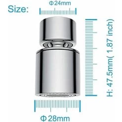 LangRay 22mm Kitchen Faucet Aerator Water Saver Dual Function 360 Degree Rotation -Comfort Bathroom Store 51800802 4