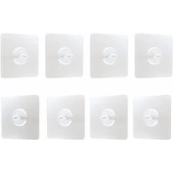 LangRay 8 Piece Self Adhesive Nail In Hooks, Sticky Hanging Nails, Wall Mount Screw Hook Without Punch, For Bathroom, Kitchen
