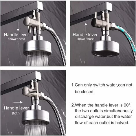 Science 3-Way Valve G1/2 Refill Diverter For Shower System 6 Science 3-Way Valve G1/2 Refill Diverter For Shower System - Image 4