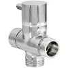 Chrome 3 Way Shower Head Forshower Bypass Valve Tee Adapter Tap Hasaki 2 Chrome 3 Way Shower Head Forshower Bypass Valve Tee Adapter Tap Hasaki -Comfort Bathroom Store 51940632 1