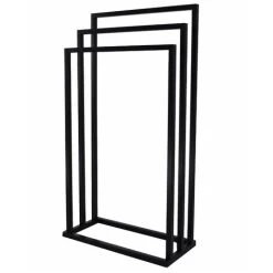 Vale Designs Bathroom Towel Rack Store Matt Black Freestanding 3 Rail Modern -Comfort Bathroom Store 52055678 4