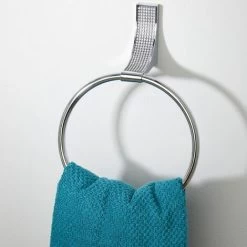 Vale Designs Bathroom Towel Ring Sparkle Chrome Wall Mounted Modern With Fixings
